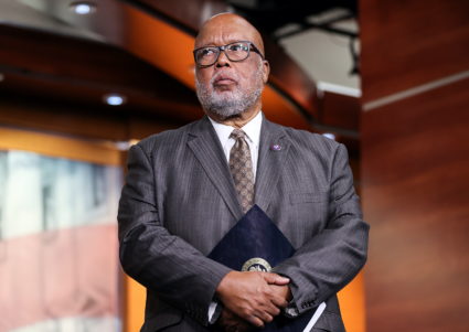 U.S. House Speaker Nancy Pelosi and House Democrats hold news conference on Jan. 6 select committee at the U.S. Capitol in...