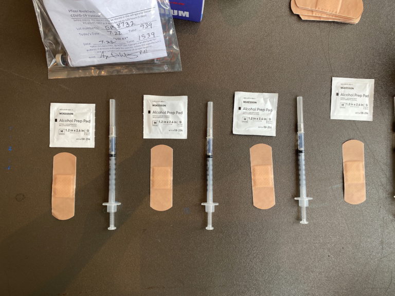 Students receive COVID-19 vaccines at the University of Memphis