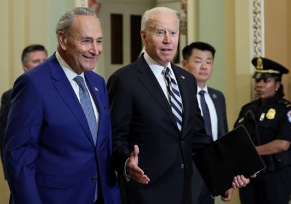 U.S. President Biden attends luncheon with Senate Democrats at the Capitol in Washington