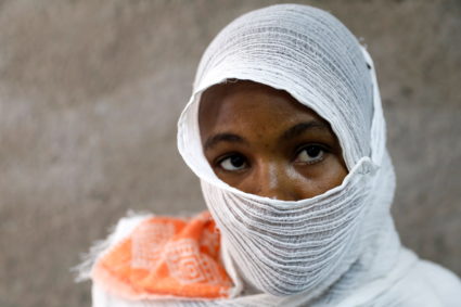 An Ethiopian woman who says she was gang-raped by armed men is seen during an interview with Reuters in a hospital in the town of Adigrat, Tigray region, Ethiopia, March 18, 2021. The Ethiopian government did not respond to the woman’s specific allegations but promised perpetrators of sexual violence would be punished. Photo by Baz Ratner/REUTERS