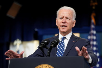 U.S. President Biden delivers remarks on the June jobs report at the White House in Washington