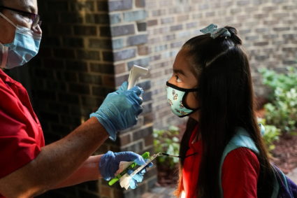 Students return to school in Houston, Texas