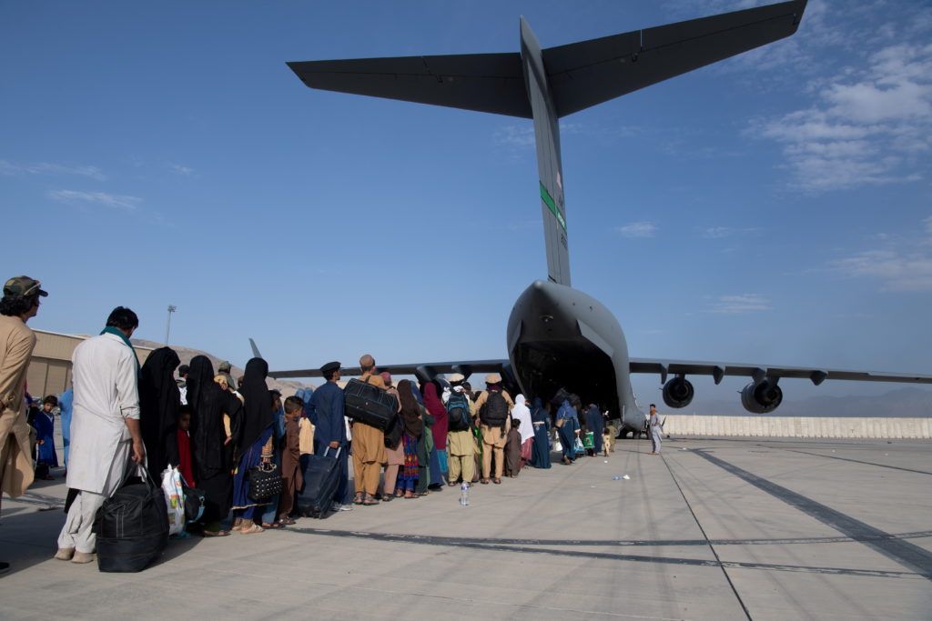 FILE PHOTO: Evacuation from Hamid Karzai International Airport in Kabul