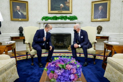 U.S. President Biden welcomes Israel's Prime Minister Bennett, in Washington