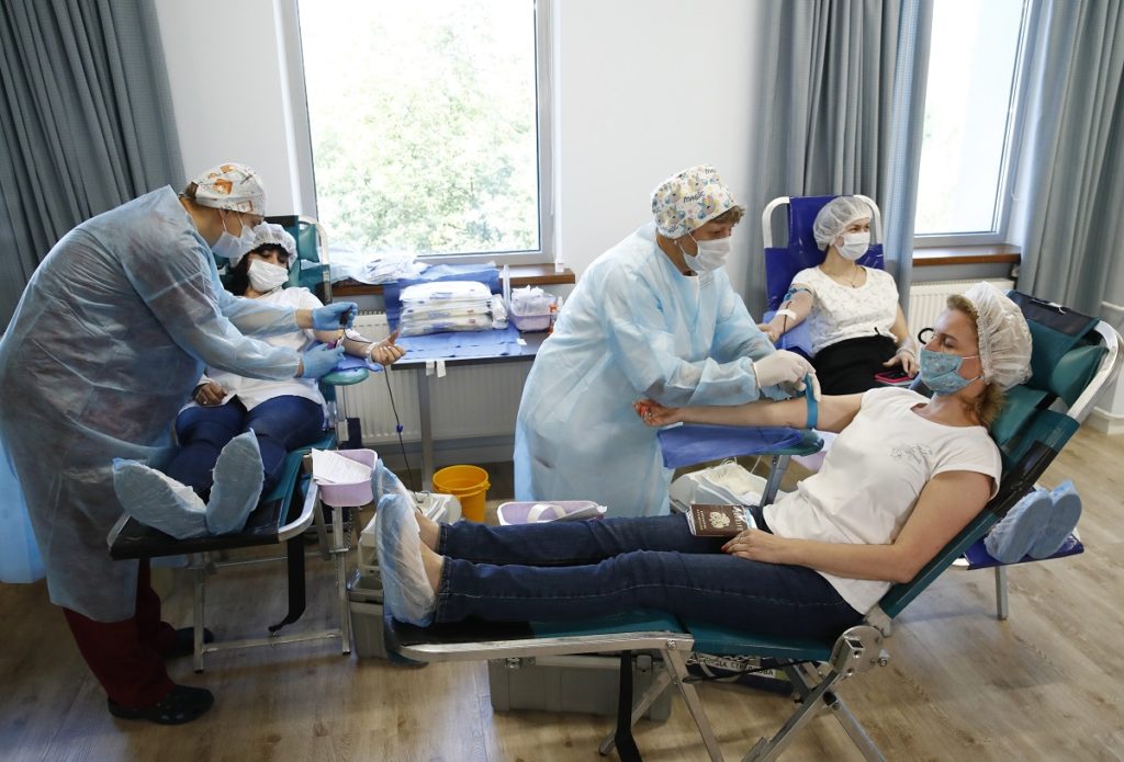 Blood and plasma donors immunised against COVID-19 in Moscow