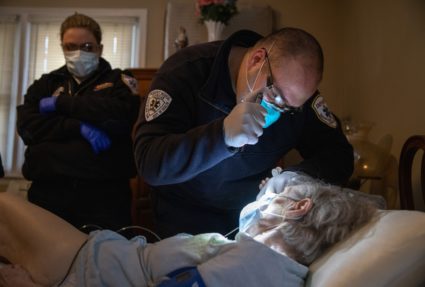 EMS Medics Treat And Transport Covid-19 Patients In Westchester County As Pandemic Surges Nationwide