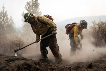 Firefighters continue to battle the Bootleg fire in Silver Lake, Oregon