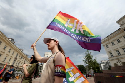 FILE PHOTO: Gathering in support of the LGBT community in Warsaw