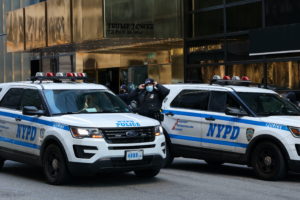 Security tightens ahead of U.S. President Donald Trump's scheduled visit to New York City