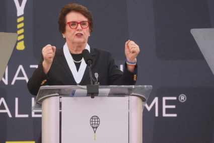 The Orignal 9 are inducted into the International Tennis Hall of Fame in Newport