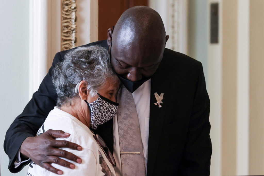 The family of slain Hunter Brittain meets with members of Congress in Washington