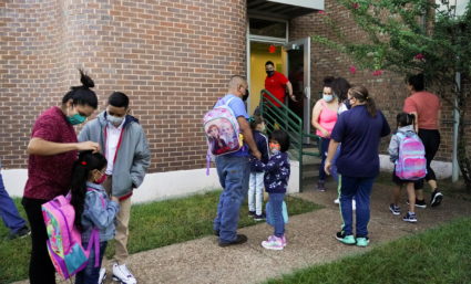 Students return to school in Houston, Texas