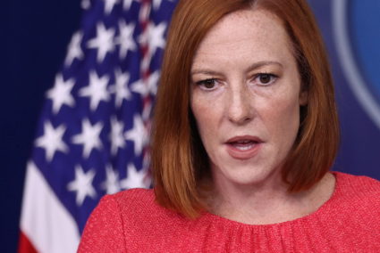 FILE PHOTO: White House Press Secretary Psaki holds the daily press briefing at the White House in Washington