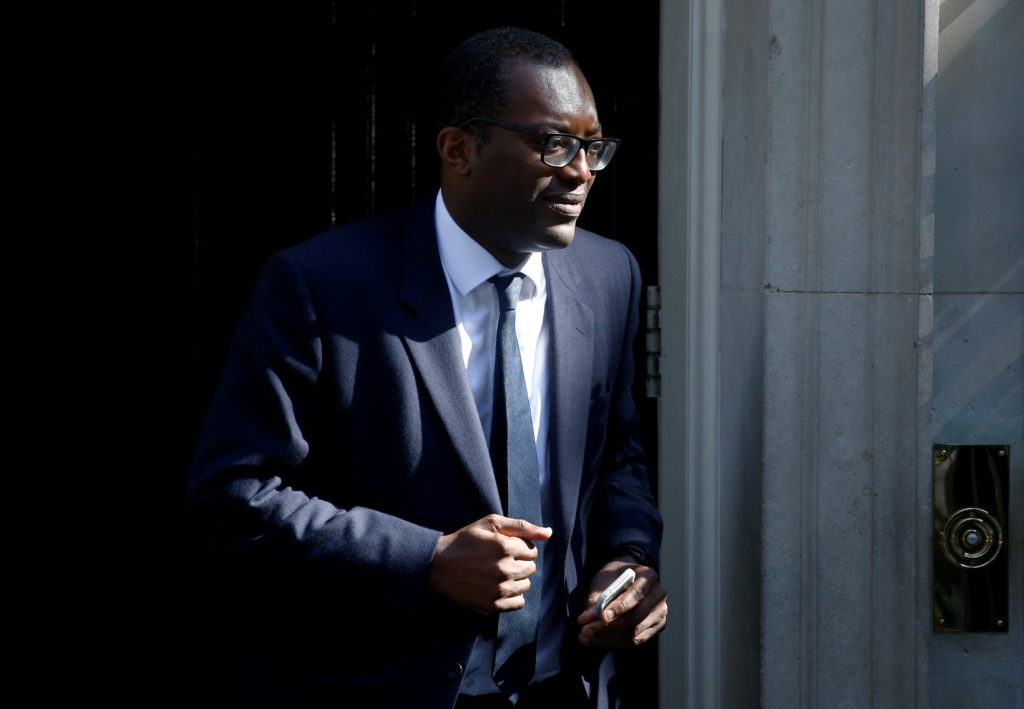 FILE PHOTO: Newly appointed Britain's Minister of State at the Department for Business, Energy and Industrial Strategy, Kw...