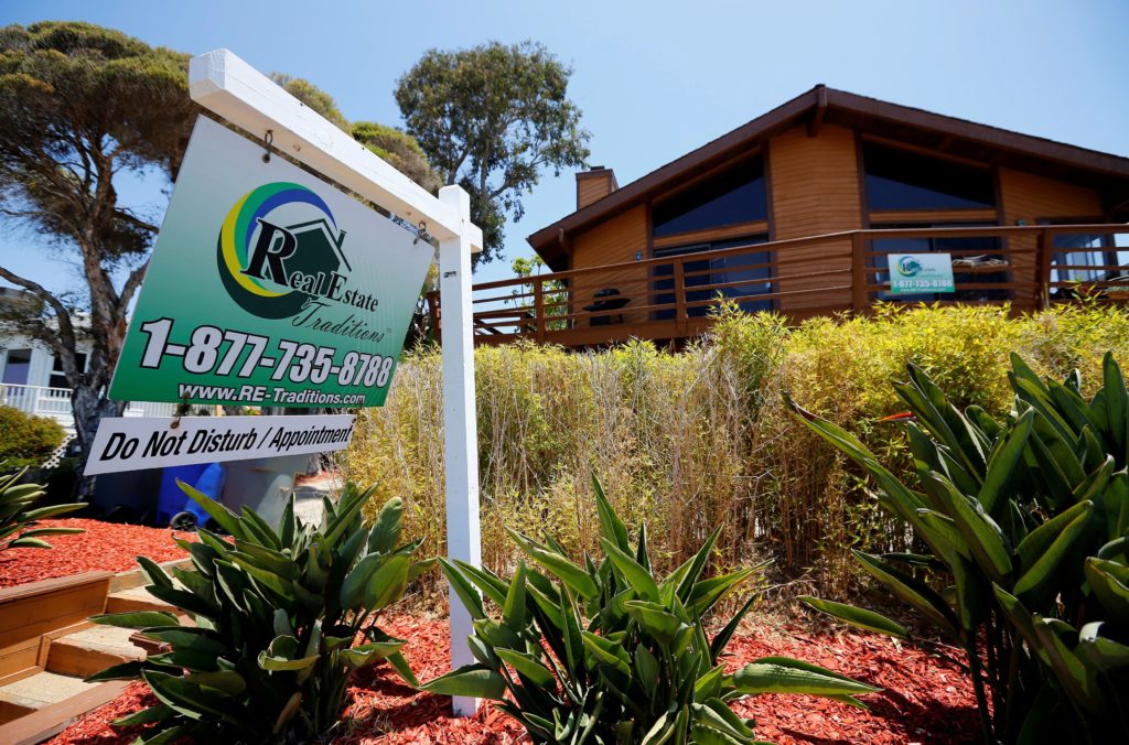 FILE PHOTO: Single family home is shown for sale in Encinitas