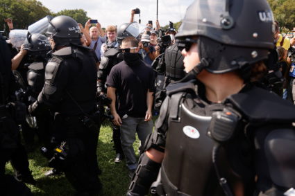 Supporters of defendants being prosecuted in the January 6 attack on the U.S. Capitol hold a rally in Washington