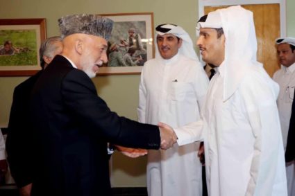 Qatari Deputy PM and Foreign Minister Al Thani in Kabul