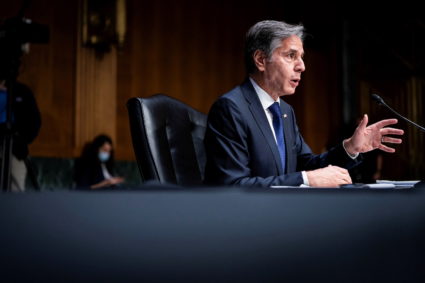 FILE PHOTO: Blinken testifies before Senate Foreign Relations Committee in Washington