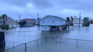 Aftermath of Hurricane Nicholas in Jamaica Beach
