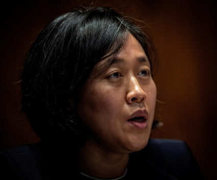FILE PHOTO: U.S. Trade Representative Katherine Tai testifies before the Senate Appropriations Subcommittee on 2022 budget...