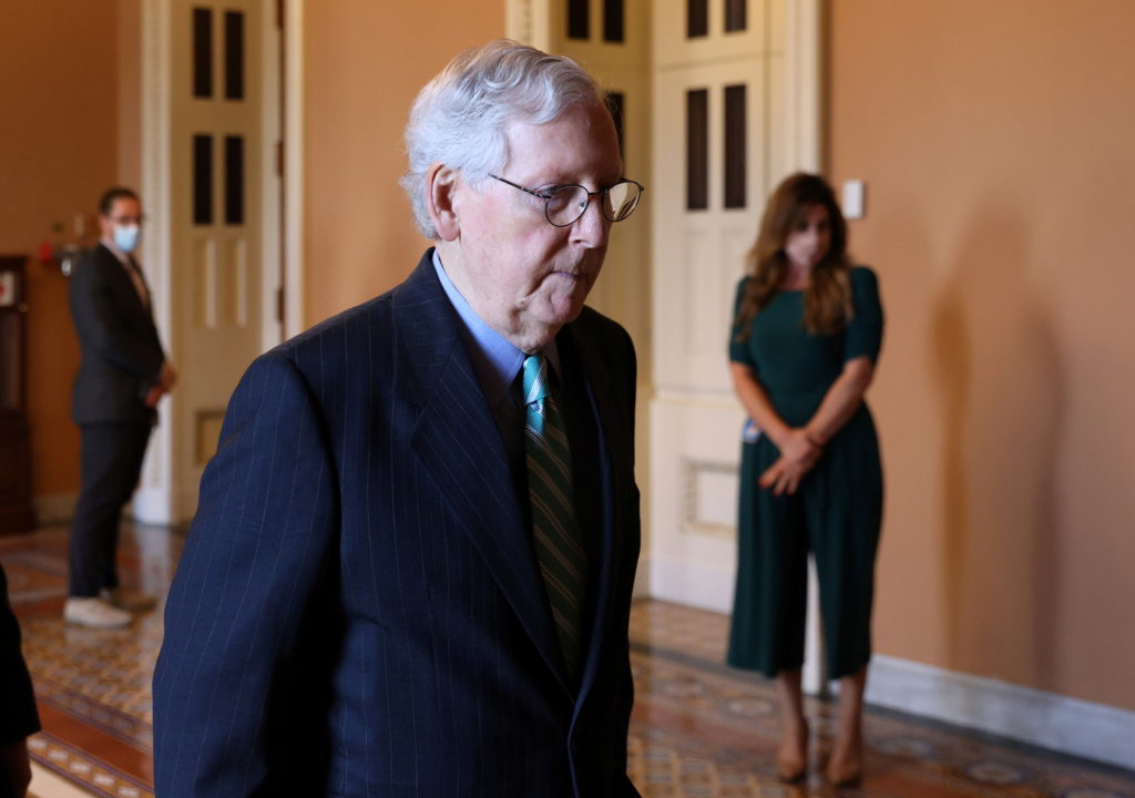 The U.S. Senate reached a deal to pass a $480 billion increase in Treasury Department borrowing authority, at the U.S. Cap...