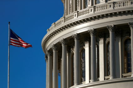 An American flag flies outside of the U.S. Capitol dome in Washington, U.S., January 15, 2020. Photo by Tom Brenner/REUTERS