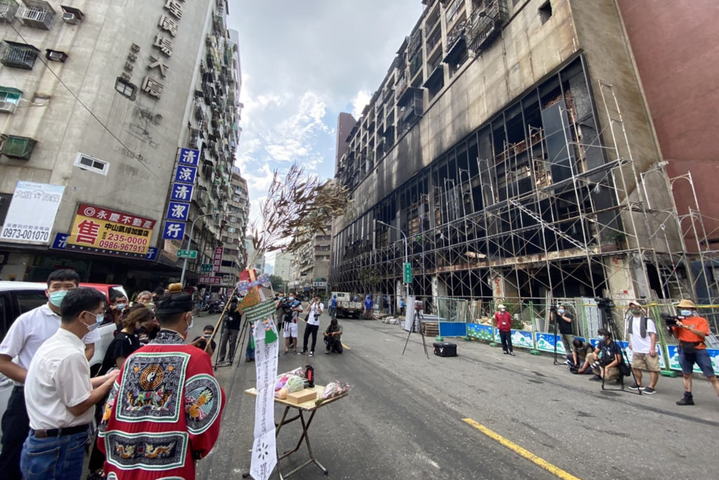 TAIWAN-ACCIDENT-FIRE