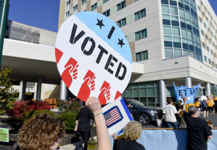 Protest in Pennsylvania Against Not Counting All Ballots