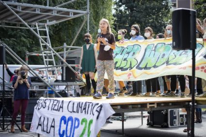 Fridays For Future Holds Climate Strike March In Milan
