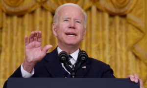 U.S. President Joe Biden provides update on Build Back Better agenda and infrastructure deal at the White House in Washington
