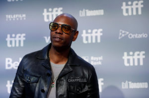 Actor Chapelle arrives for the press conference to promote the film A Star is Born at the Toronto International Film Festi...