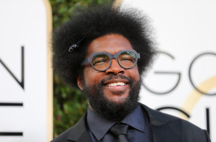 Musician Questlove arrives at the 74th Annual Golden Globe Awards in Beverly Hills