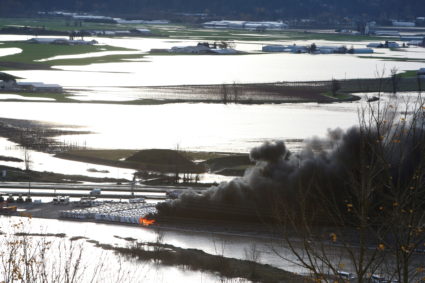 Rainstorms cause flooding and landslides in the western Canadian province of British Columbia