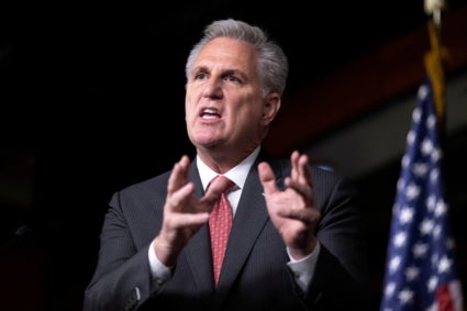WATCH: In speech lasting eight hours, House Minority Leader McCarthy stalls Biden bill