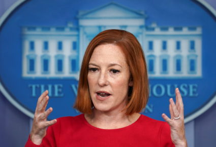 White House Press Secretary Jen Psaki speaks during a press briefing at the White House in Washington, U.S., November 19, 2021. Photo by Kevin Lamarque/REUTERS