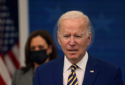 U.S. President Joe Biden signing bills