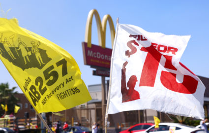 McDonald's Employees And Supporters Rally For Health And Safety Standards For Industry Workers