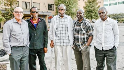Photo is of Louisiana ten six lifers who were released from Louisiana Prison