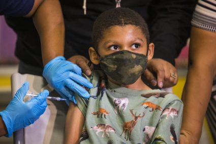 Children's Vaccine Clinic Held At New York City Public School