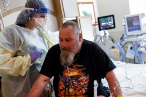 Isolation ward for coronavirus disease (COVID-19) positive patients at Madison Memorial Hospital in Rexburg