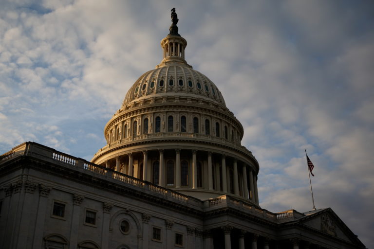 The U.S. Capitol building is seen in Washington