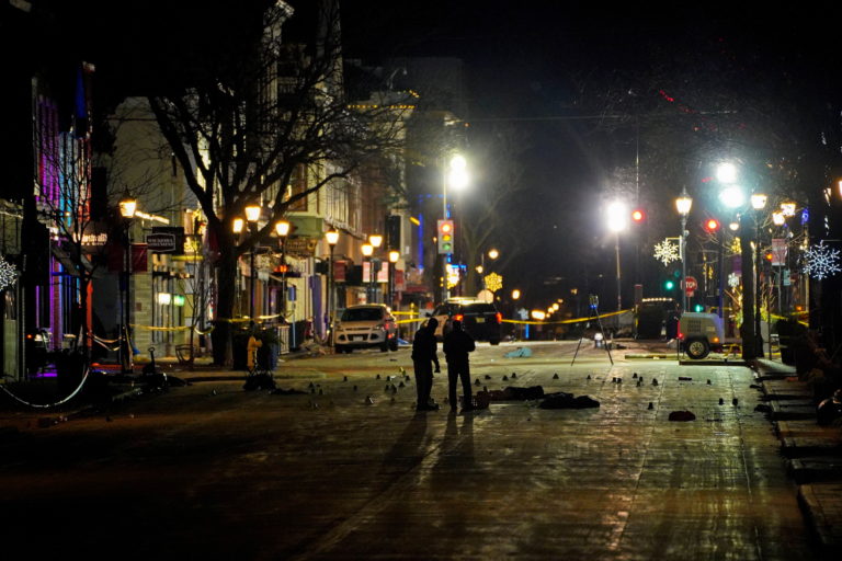 Car plows through holiday parade in Wisconsin