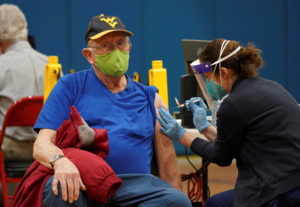 COVID-19 vaccines are administered in Martinsburg, West Virginia