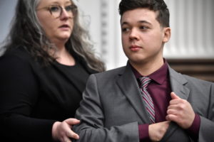 Kyle Rittenhouse's trial at the Kenosha County Courthouse in Kenosha