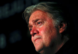 FILE PHOTO: Former White House Chief Strategist Steve Bannon holds a news conference in Rome