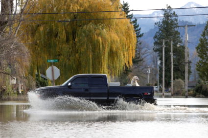 Rainstorms cause flooding in the Pacific Northwest