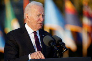 U.S. President Biden signs the "Infrastructure Investment and Jobs Act", in Washington