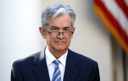FILE PHOTO: Jerome Powell, U.S. President Donald Trump's nominee to become chairman of the U.S. Federal Reserve at the ann...