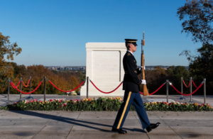 Centennial commemoration event at the Tomb of the Unknown Soldier in Arlington National Cemetery in Virginia