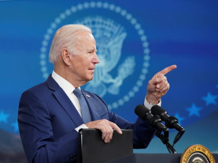 U.S. President Joe Biden speaks at the White House in Washington